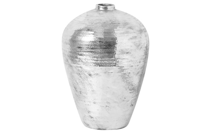 Hill Interiors Large Hammered Silver Astral Vase