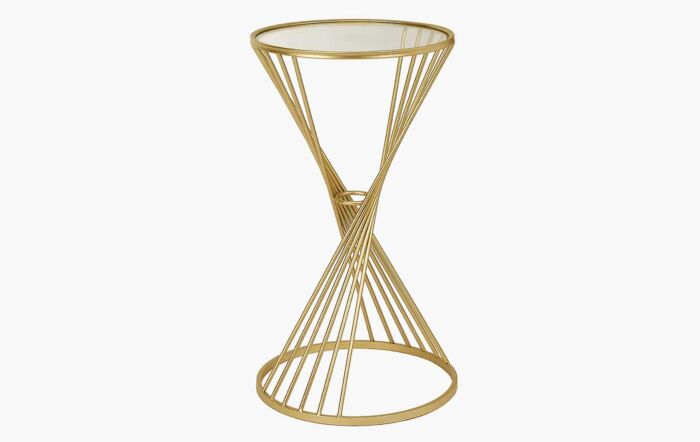 Pacific Lifestyle Liberty Glass And Gold Metal Large Table-76-518-L