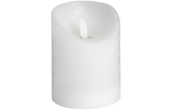 Hill Interiors Luxe Collection 3 x 4 White Flickering Flame LED Wax Candle Set of 4-18086