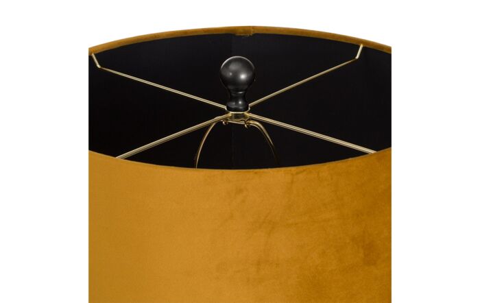 Hill Interiors Harlow Bee Table Lamp With Mustard Shade-20689