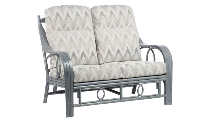Desser Madrid Grey Cane 2 Seater Conservatory Sofa