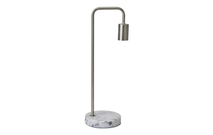 Hill Interiors Marble And Silver Industrial Desk Lamp-21799