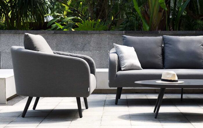 Maze Ambition 3 Seat Garden Sofa Set - Flanelle -FB-AMB-3SS-FL