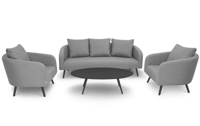 Maze Ambition 3 Seat Garden Sofa Set - Flanelle -FB-AMB-3SS-FL