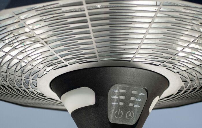 Maze Helio Freestanding Electric Patio Heater - 2100W-HT-HEL-2100-FS