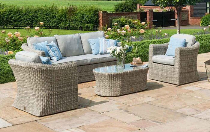 Maze Oxford 3 Seat Garden Sofa Set-OXF-202024