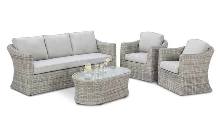 Maze Oxford 3 Seat Garden Sofa Set-OXF-202024