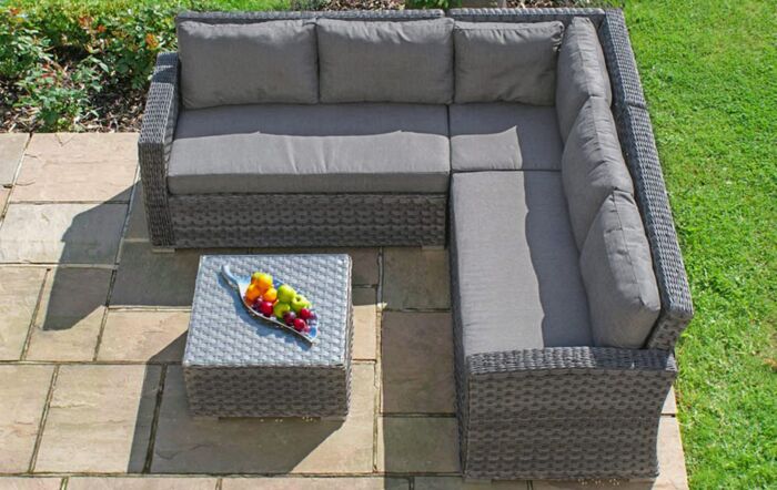 Maze Victoria Small Garden Corner Sofa Set-VIC-503020
