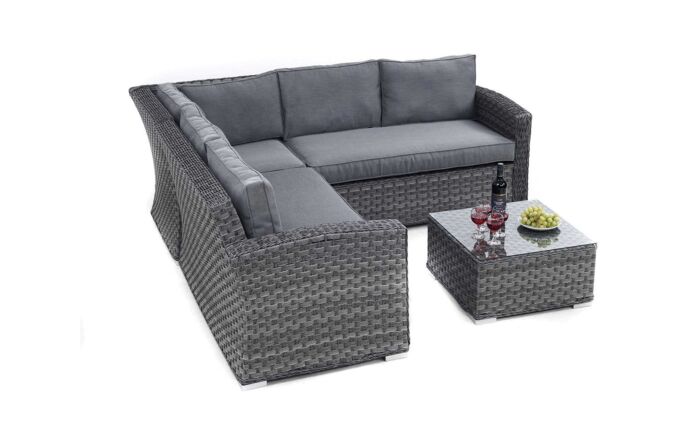 Maze Victoria Small Garden Corner Sofa Set-VIC-503020