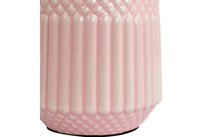 Pacific Lifestyle Meribel Pink Geo Textured Ceramic Table Lamp-30-816-C