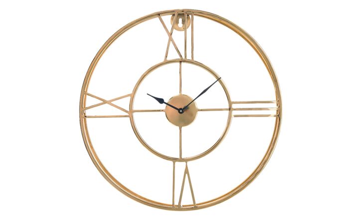 Pacific Lifestyle Gold Metal Double Framed Wall Clock