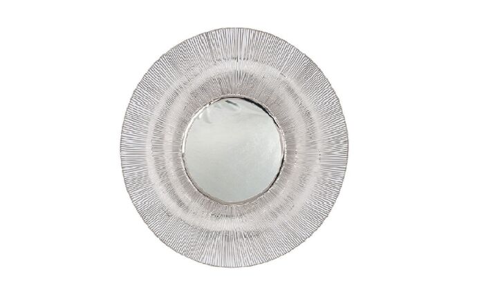 Pacific Lifestyle Silver Metal Wire Round Wall Mirror