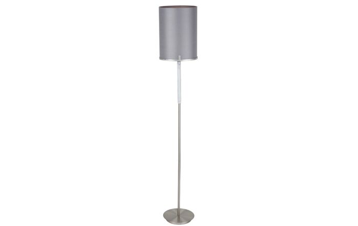 Pacific Lifestyle Midland Brushed Nickel and Grey Marble Effect Floor Lamp