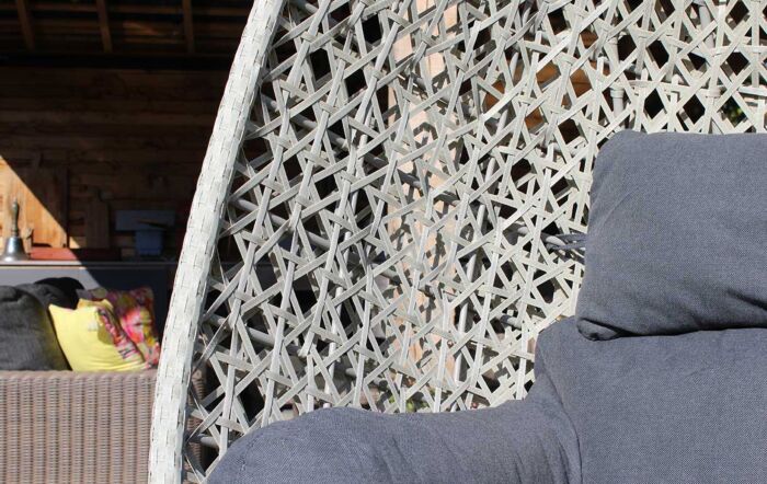 Bramblecrest Monterey Single Hanging Cocoon Egg Chair - Grey-RMHC1E 1