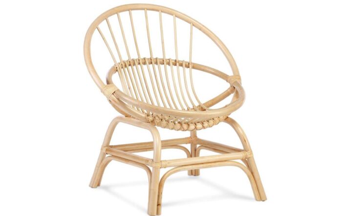 Moon Rattan Chair-Natural