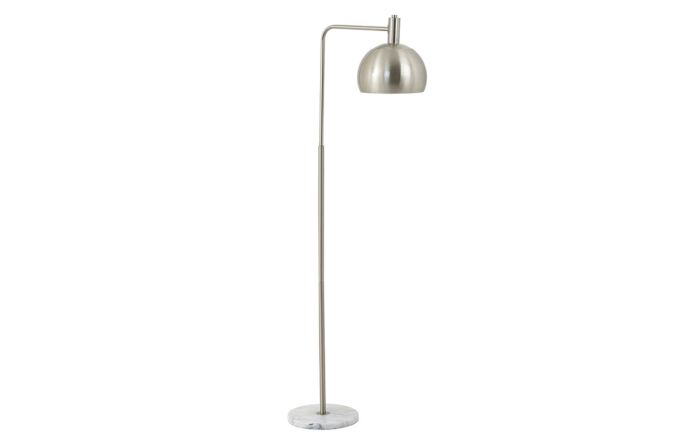 Hill Interiors Marble And Silver Industrial Adjustable Floor Lamp