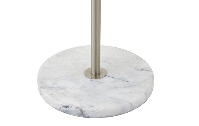 Hill Interiors Marble And Silver Industrial Adjustable Floor Lamp-21801