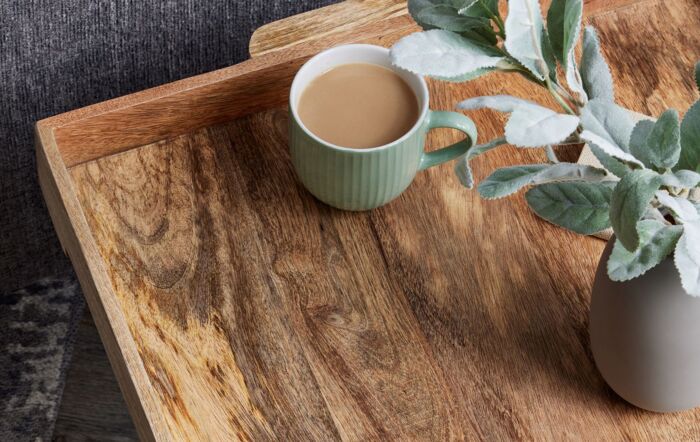 Hill Interiors Nordic Grey Collection Large Butler Tray Table-21469