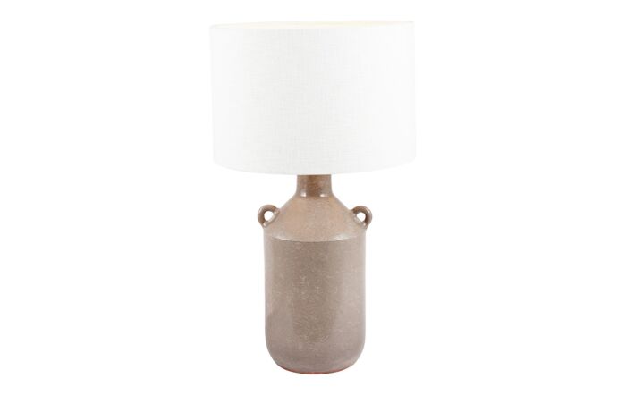 Pacific Lifestyle Nefeli Grey Gloss Urn Stoneware Table Lamp