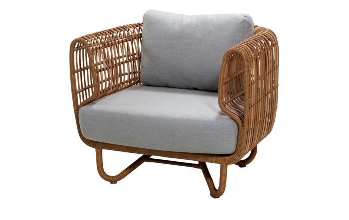 Cane-Line Garden Nest Chair and Peacock Large Wing Sofa-57421USL