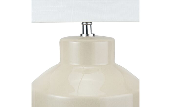 Pacific Lifestyle Nora Cream Crackle Effect Table Lamp-30-933-C 1