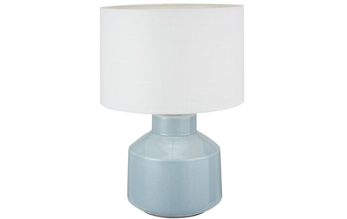 Pacific Lifestyle Nora Duck Egg Blue Crackle Effect Table Lamp-30-932-C 1