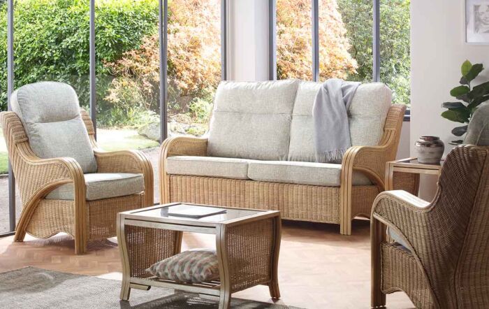Desser Opera Cane 3 Seater Conservatory Sofa-Opera3Sofa