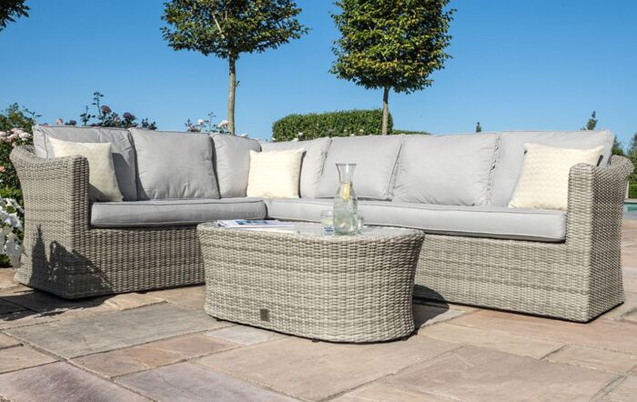 Maze Oxford Rattan Large Corner Group Sofa Set with Coffee Table-OXF-203014