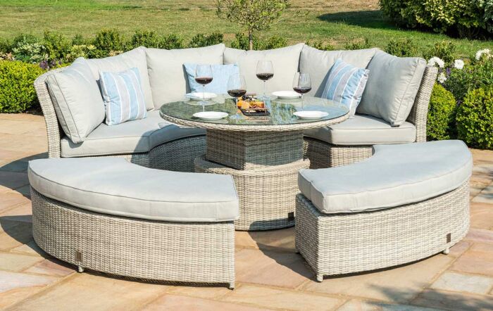 Maze Oxford Rattan Lifestyle Sofa Suite with Rising Table-OXF-207052