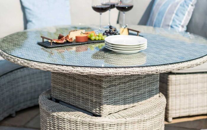 Maze Oxford Rattan Lifestyle Sofa Suite with Rising Table-OXF-207052