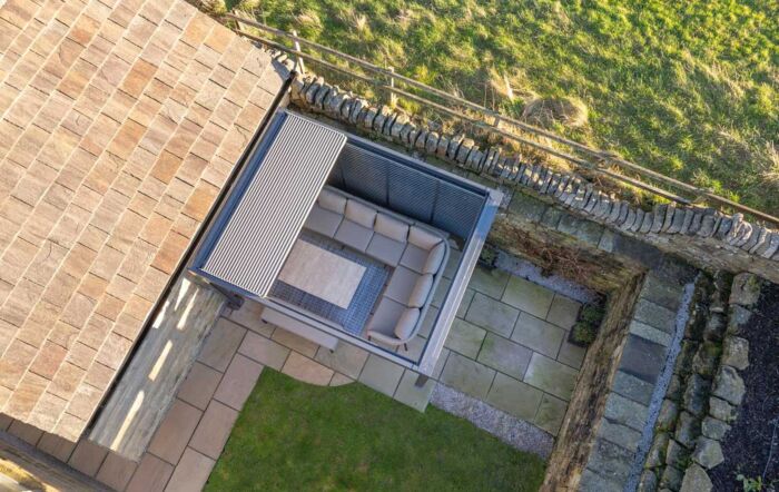 Pacific Lifestyle Abierto 3m x 4m Electric Pergola - Anthracite-Pacific Lifestyle Abierto 3 x 4 Electric Pergola - Anthracite