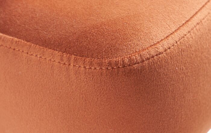 Pacific Lifestyle Antoinette Tobacco Velvet Armed Dining Chair Walnut Effect Legs-15-284-TO