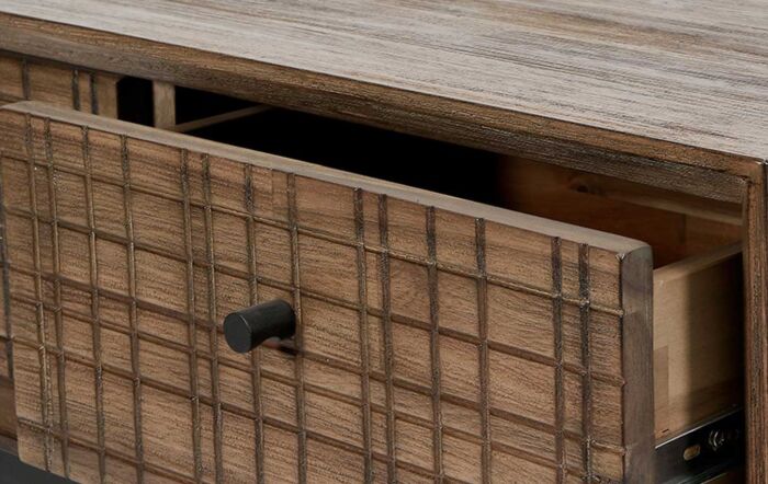 Pacific Lifestyle Arte Acacia Wood 3 Drawer Console Table-76-500