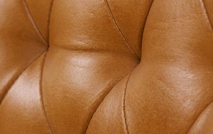 Pacific Lifestyle Camillo Mustard Leather Diamond Back Dining Chair-15-306-MU