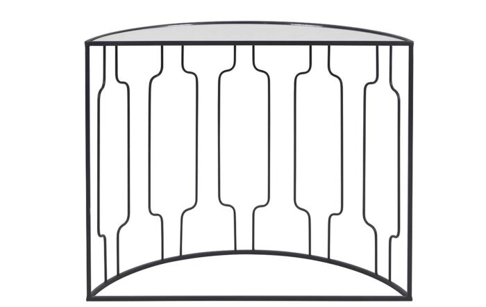 Pacific Lifestyle Caprisse Mirrored Glass And Metal Console Table-76-554