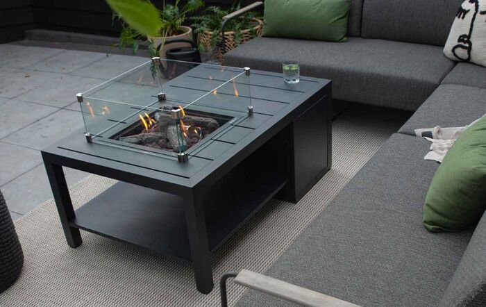 Pacific Lifestyle Cosiflow 120 Rectangular Fire Pit Table Anthracite-18-537-ANT