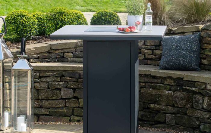 Pacific Lifestyle Cosiloft 100 Fire Pit Bar Table Black and Grey-18-530-BK-GY