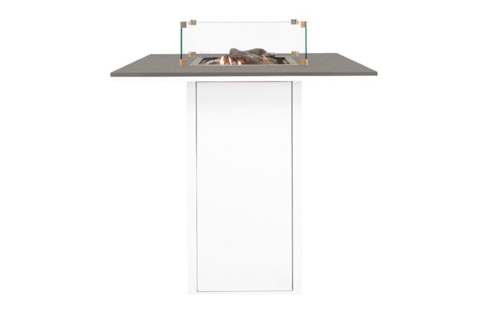 Pacific Lifestyle Cosiloft 100 Fire Pit Bar Table White and Grey