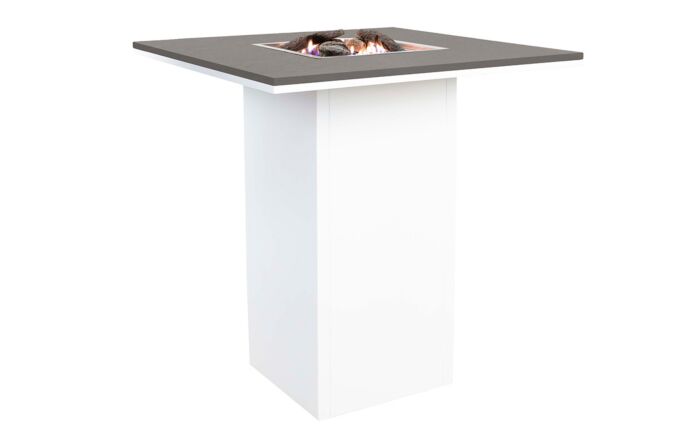 Pacific Lifestyle Cosiloft 100 Fire Pit Bar Table White and Grey-18-530-WH-GY