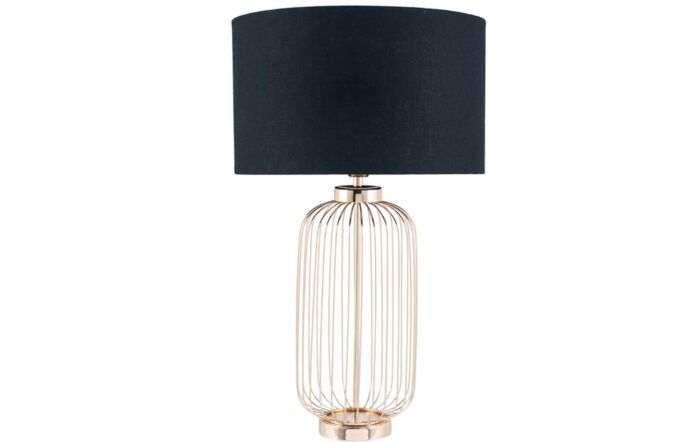 Pacific Lifestyle French Gold Metal Wire Tall Table Lamp