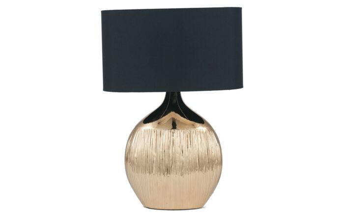 Pacific Lifestyle Gemini Gold Etched Ceramic Table Lamp