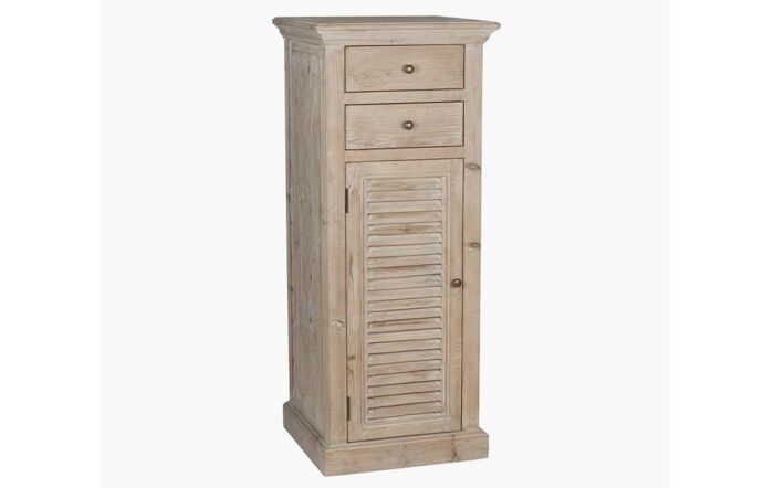 Pacific Lifestyle Geneva Natural Reclaimed Fir Wood 1 Door 2 Drawer Unit-76-231 1