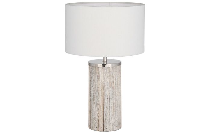 Pacific Lifestyle Haley White Washwood Column Table Lamp-30-024-C-1