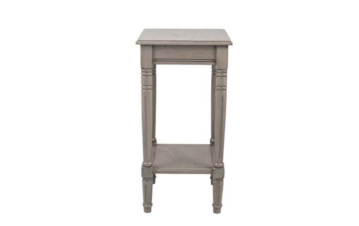 Pacific Lifestyle Heritage Taupe Pine Wood Square Accent Table-76-298-TA