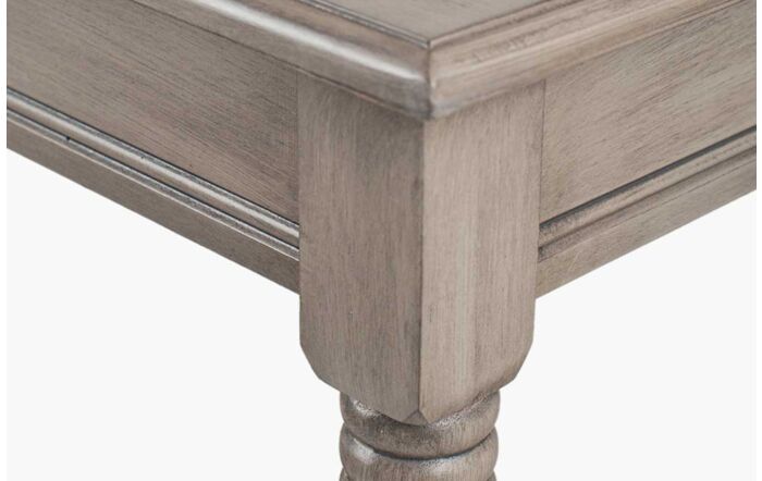 Pacific Lifestyle Heritage Taupe Pine Wood Rectangular Console Table-76-299-TA