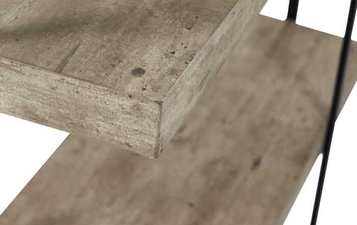 Pacific Lifestyle Jersey Wood and Black Iron 5 Shelf Unit-76-543