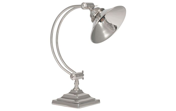 Pacific Lifestyle Kensington Nickel Metal Archedarm Task Table Lamp-30-473-C