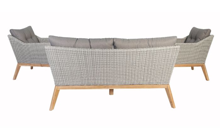 Pacific Lifestyle Larissa Lounge Set - Light Kubu Grey-18-F-636-LKG