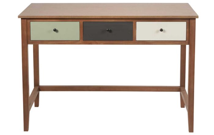 Pacific Lifestyle Loft wood Multicoloured 3 Drawer Desk-76-531