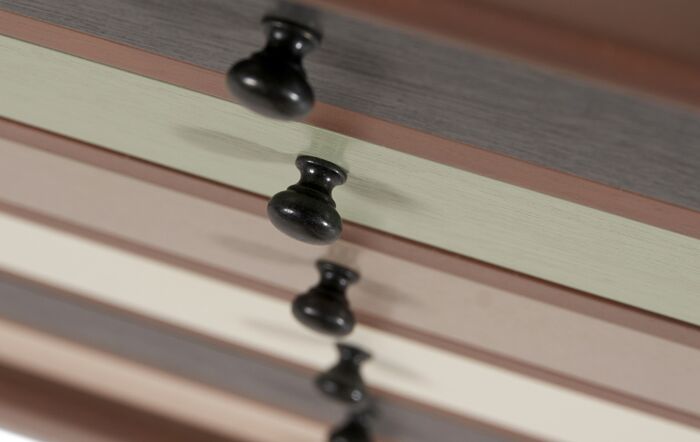 Pacific Lifestyle Loft Pine Wood Sage Multicoloured 6 Drawer Unit-76-523